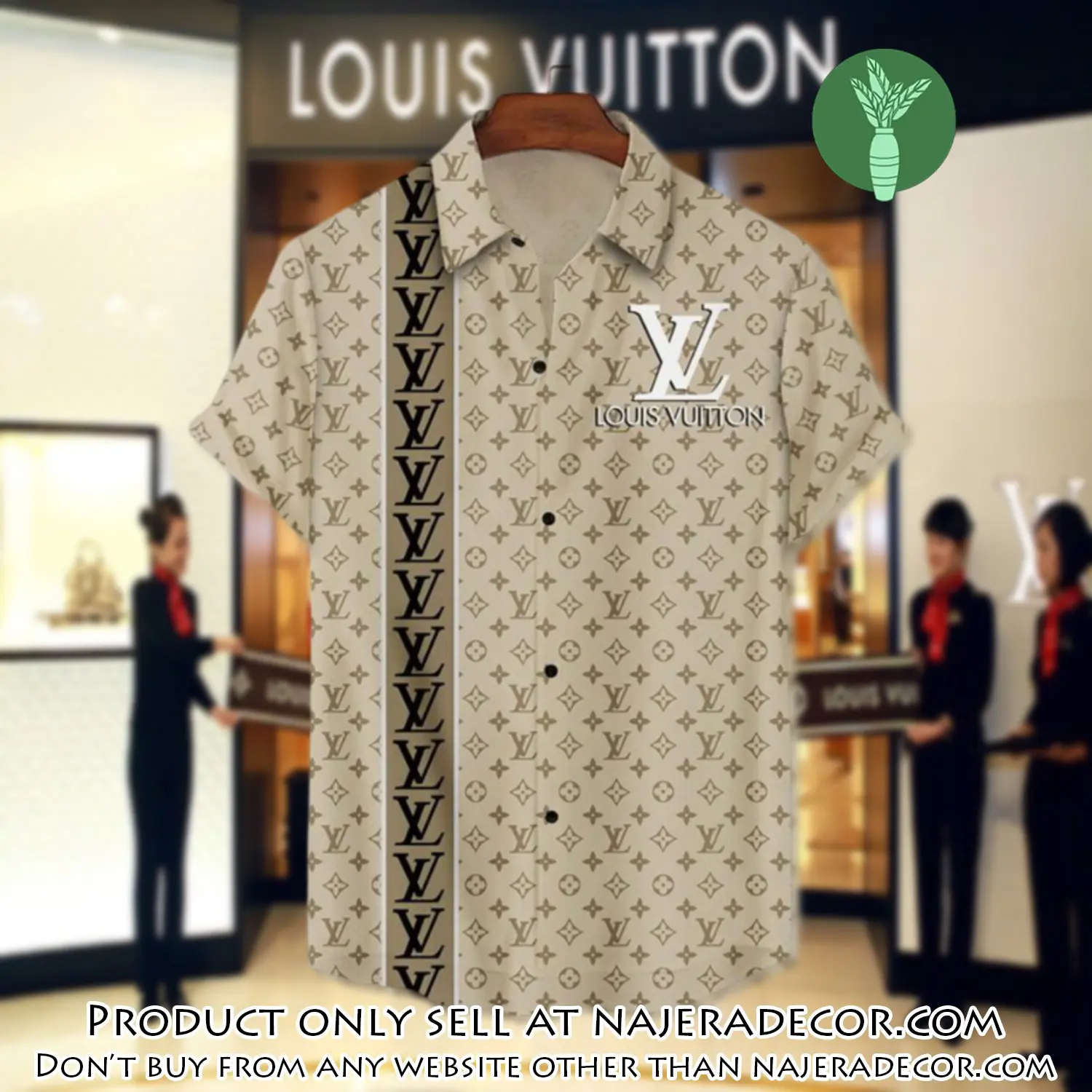 Lv louis vuitton luxury hawaiian shirt & short set lhs1191 njr2249799